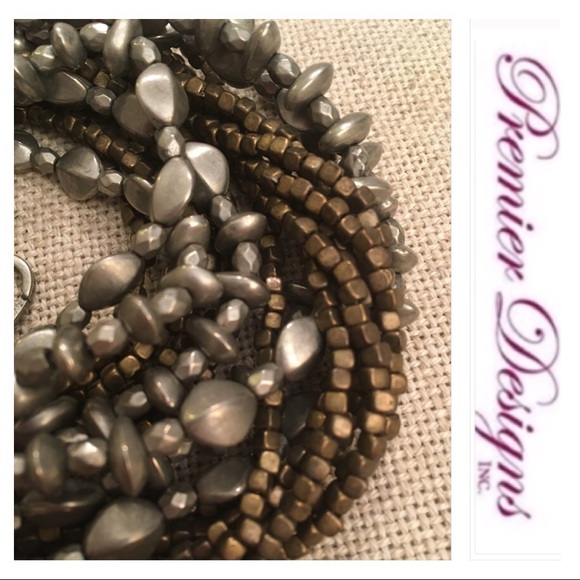 9 Strand Antiqued Matte Silver Brass WEAR IT NOW - Picture 5 of 11
